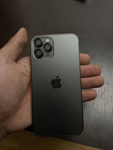 телефон а6: IPhone 12 Pro, Б/у, 128 ГБ, Black Titanium, Зарядное устройство, Чехол, 84 %