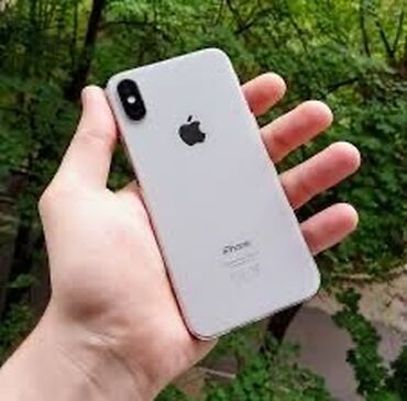 Apple iPhone: IPhone X, Б/у, 64 ГБ, White Titanium, Защитное стекло, 100 %