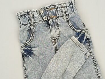 szorty paperbag jeans: Jeans, 4-5 years, 104/110, condition - Good