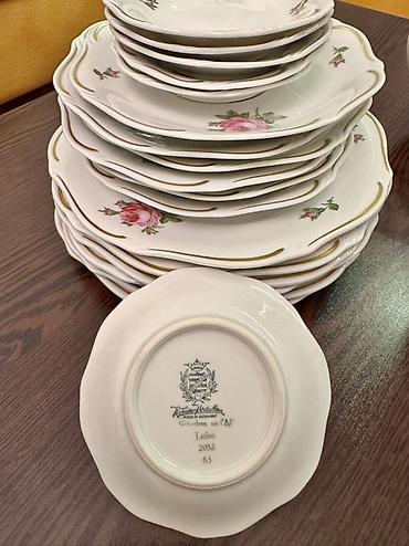 çay servisi: Çay dəsti, rəng - Ağ, Farfor, 6 nəfərlik, Almaniya — 3
