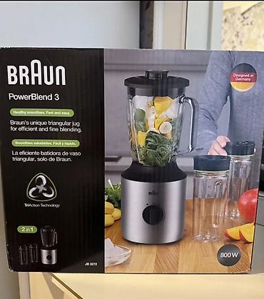 Yeni Braun PowerBlend 3 JB 3272 stasionar blender - Güc: 800 W - lalafo.az -da Yeni Braun PowerBlend 3 JB 3272 stasionar blender - Güc: 800 W -