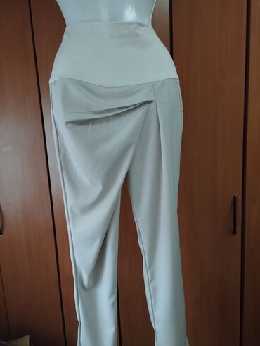 kožne pantalone: M (EU 38), High rise, Other type
