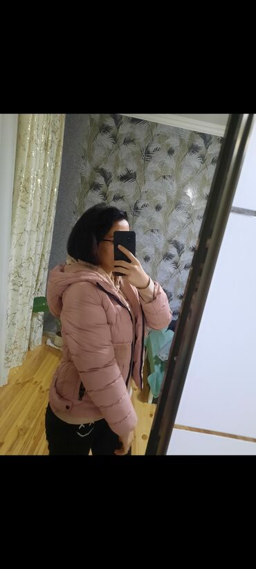 детские зимние куртки с капюшоном: Женская куртка S (EU 36), цвет - Розовый