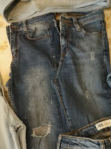 Pantalone: M, Visok struk, Ravne nogavice — 19