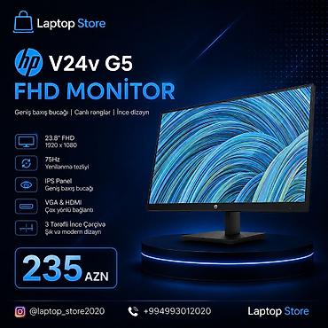 31500chs_02: 🔥 HP V24v G5 FHD Monitor! 🔥 🖥️ İş, dərs və gündəlik istifadə üçün — 1
