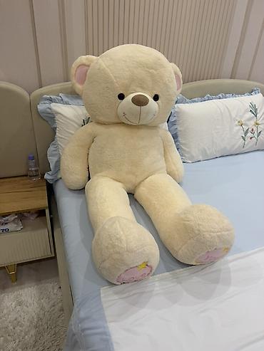 zara home: Большой плюшевый мишка - Цвет: кремовый (молочный) - Материал: мягкий — 1