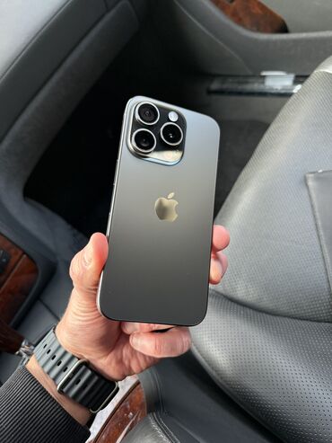 чехол телефонго: IPhone 15 Pro, Б/у, 256 ГБ, Black Titanium, Чехол, Кабель, Коробка, 95 %