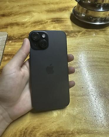 IPhone 15, 128 GB, Midnight, Simsiz şarj, Face ID, Sənədlərlə