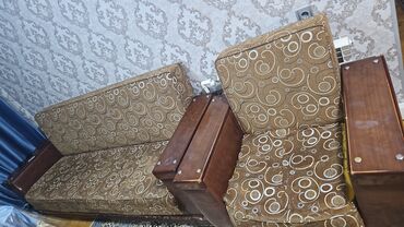 divan kreslo üzlüyü: İşlənmiş, Divan, 2 kreslo, Bazalı, Açılan