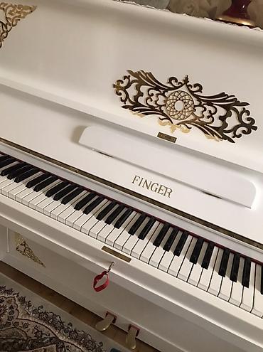ağ piano: Ağ rəngli upright pianino – Finger markası - Zərif klassik dizayn: ağ — 1