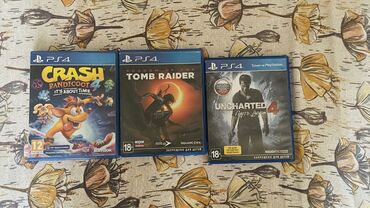 диск юфс 4: Добрый день ! Продаю Tomb Raider 1500 сом и Crash 1900 сом, Uncharted