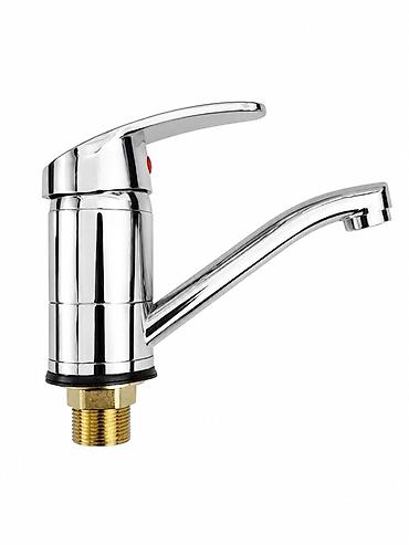 mətbəx qapıları: Mətbəx/lavabo üçün təkqollu qarışdırıcı kran - Material: parlaq xrom — 1
