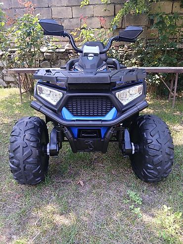 toy sac duzumleri: Uşaq üçün elektrikli ATV kvadrovelosiped - Rəng: mavi/qara, aqressiv — 4