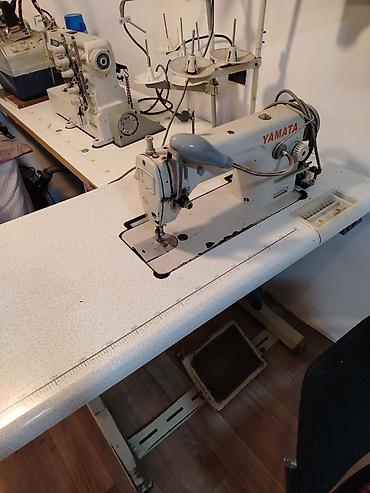 qoşa tikiş: Sənaye tikiş maşını – YAMATA, stol və pedallı komplekt — 2