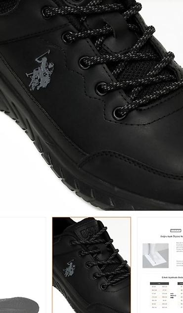nike air force 1: US Polo Assn. kişi idman ayaqqabısı – tam qara - Model: aşağı boğaz — 7