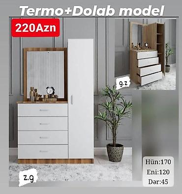 guzgulu termo: Termo + Dolab model - Qiymət: 220 AZN (şəkildə göstərilib) - Ölçülər — 1