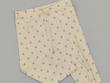 szerokie spodnie beżowe: Leggings, 12-18 months, condition - Very good