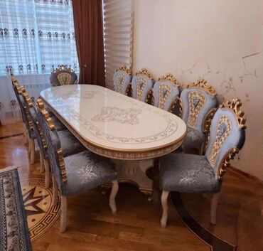 modern stol stul: Qonaq otağı üçün, Yeni, Açılmayan, Oval masa, Azərbaycan