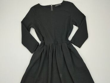 spódnice midi plisowane czarne: Sukienka, S, stan - Bardzo dobry