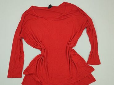 czerwona bluzki z koronki: Bluzka Damska, S, stan - Bardzo dobry