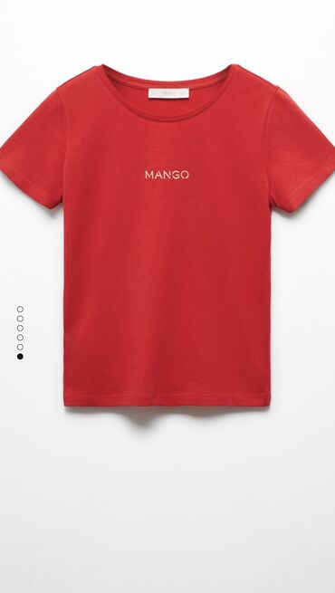 футболка с рукавами: Футболка, Mango, Хлопок, L (EU 40)