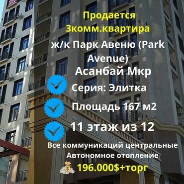Продажа домов: 4 комнаты, 167 м², Элитка, 11 этаж, ПСО (под самоотделку)