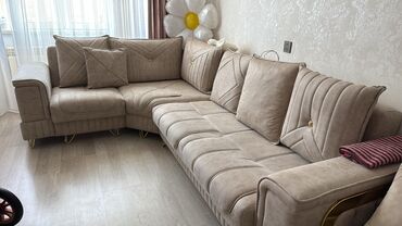 Sifarişlə divan dəstləri: Mebel istehsalı – dizayn və sifarişlə - Yumşaq mebel: klassik üçlü — 36