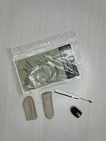 Аксессуары для шитья: Набор по работе с кожей. пробойники, кромкорезы, стикер, ножницы — 11