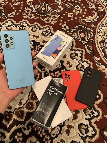 samsung a72: Samsung Galaxy A52, Б/у, 128 ГБ, цвет - Голубой, 2 SIM — 3