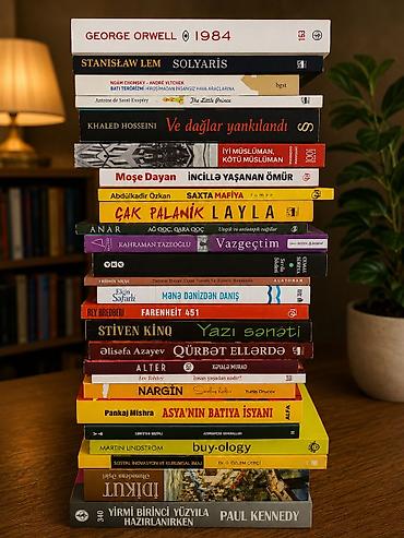 Книги и журналы: Müxtəlif janrlarda böyük kitab toplusu Təsvir: – Azərbaycan, türk — 2