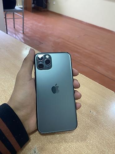 IPhone 11 Pro, Б/у, 256 ГБ, Matte Midnight Green, Защитное стекло, 77 %