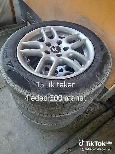 Шины и диски: 15-lik disklər və şinlər dəsti - Komplekt: 4 ədəd - Ölçü: R15 — 1
