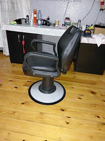 salon kıreslosu: Bərbər/kosmetologiya kreslosu - Material: qalın süni dəri oturacaq və — 2