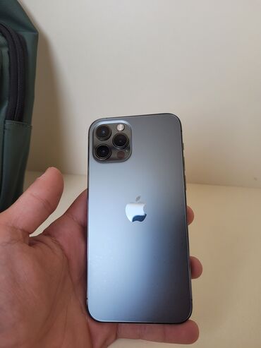 iphon xr: IPhone 12 Pro, 128 GB, Graphite, Zəmanət, Simsiz şarj, Face ID