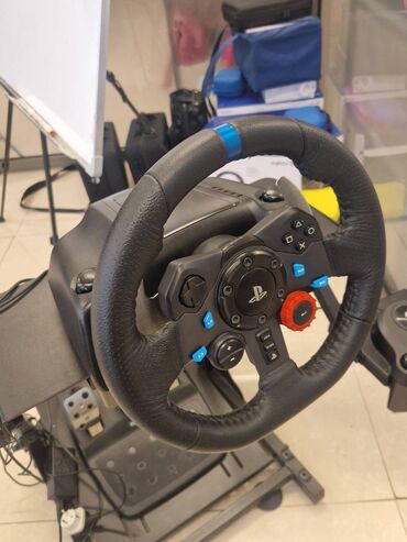 logitech dfgt: G29 Logitech + Shifter + Metal stand. Demək olarki istifadə olunmayıb