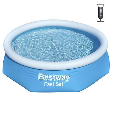 Надувной круглый бассейн Bestway Fast Set 305х76 - Тип: надувной