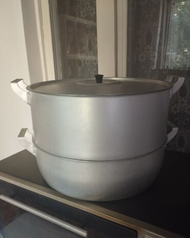 требуется посуда: Мантышницановая алюминиевая диаметр:34 см