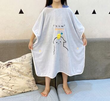 Другие товары для детей: Полотенце-накидка детский банный халат с капюшоном — 6