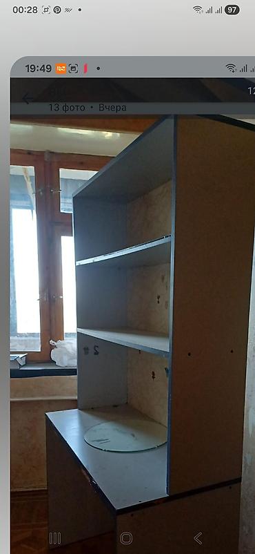 горка для посуды: Mətbəx üçün modul şkaf-bufet - Material: laminatlı DSP - Rəng: boz — 1
