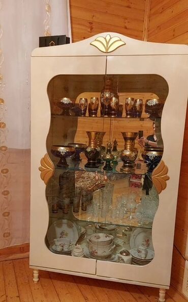 Gözəllik və estetika avadanlığı: Şüşəli dolab vitrini