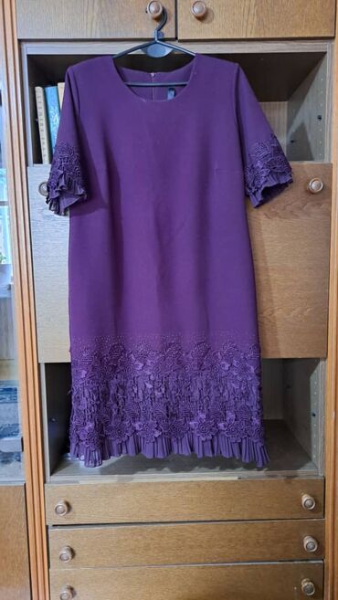 Юбки: Юбка, Модель юбки: Прямая, Миди, Трикотаж, Высокая талия — 8