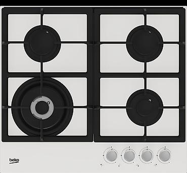 electronics: Газовая печь, Beko, Новый, Встраиваемая, цвет - Белый, Полная оплата — 3