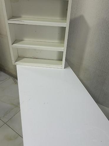 nerw stol: Düz masa, Stulsuz, Polkalı, Siyirməsiz, Sadə laminat — 2