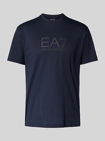 leopard 7: Мужская футболка EA7 Emporio Armani - Классический крой с короткими — 1