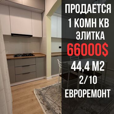 Продажа домов: 1 комната, 44 м², Элитка, 2 этаж, Евроремонт