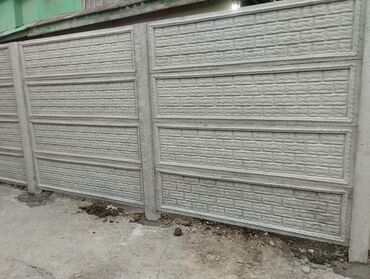 Бетонные еврозаборы: Евро забор Эвро забор высота 1,5 длина2метр Установкасы менен 3200сом — 7