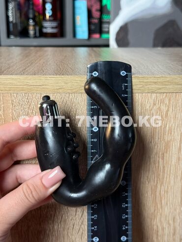 Товары для взрослых: Вибромассажёр простаты C-образной формы для мужчин, с упором на — 5