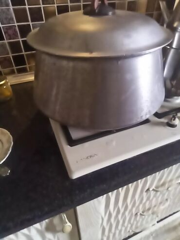 Qazanlar: Qazan, rəng - Gümüşü, Alüminium, 5-dən çox l, 32 sm, Rusiya — 5