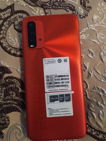 рабочи телефон: Xiaomi, Redmi 9T, Б/у, 128 ГБ, цвет - Оранжевый, 2 SIM