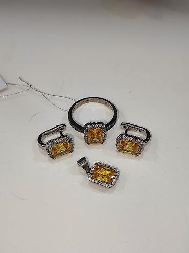 Серебряные наборы украшений: Серебряный Набор 925 пробы Качество отличное Размеры имеются Цена — 8